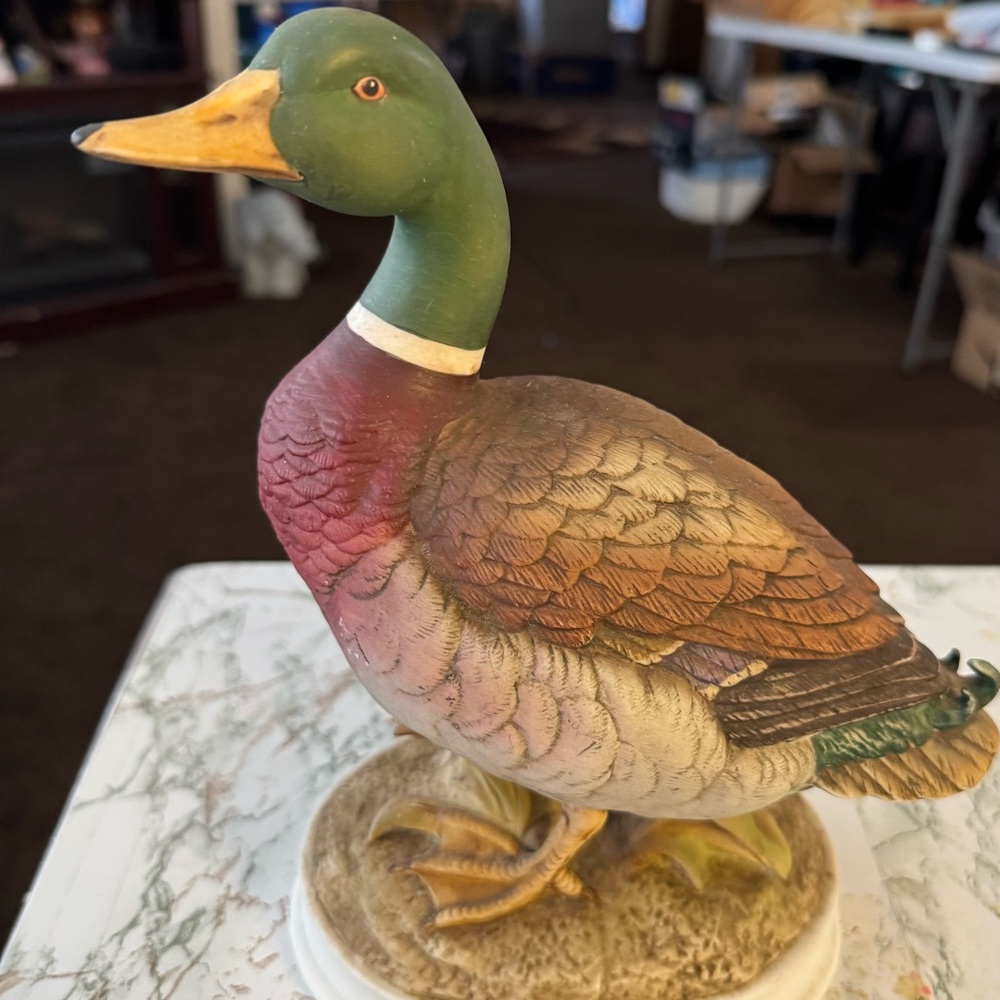 Andrea by Sadek "Mallard Duck" sculpture, approx. 9.5" tall, w/o box, excellent